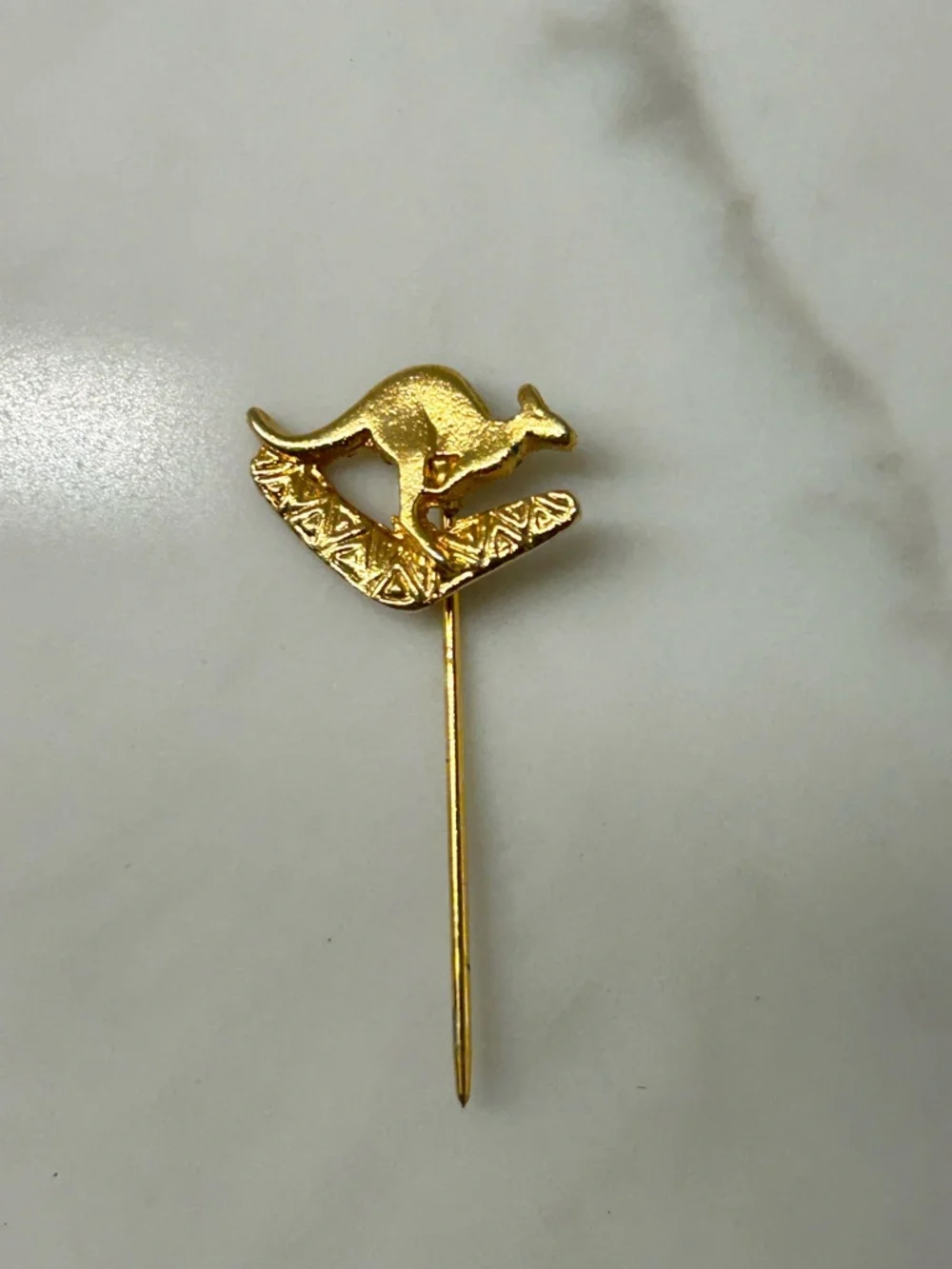 Souvenir Kangaroo Lapel Pin - Vintage Style Stick Pin